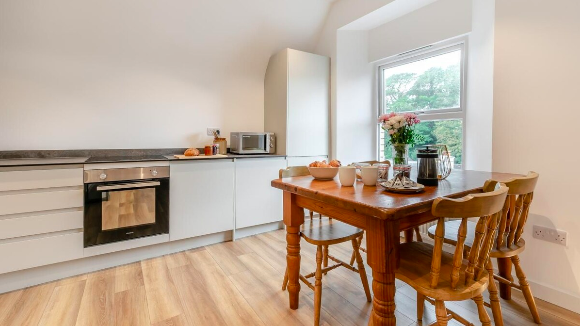 Kitchen and dining space — Apartment 9