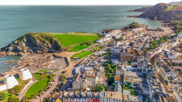 Ilfracombe coastline and town — local area