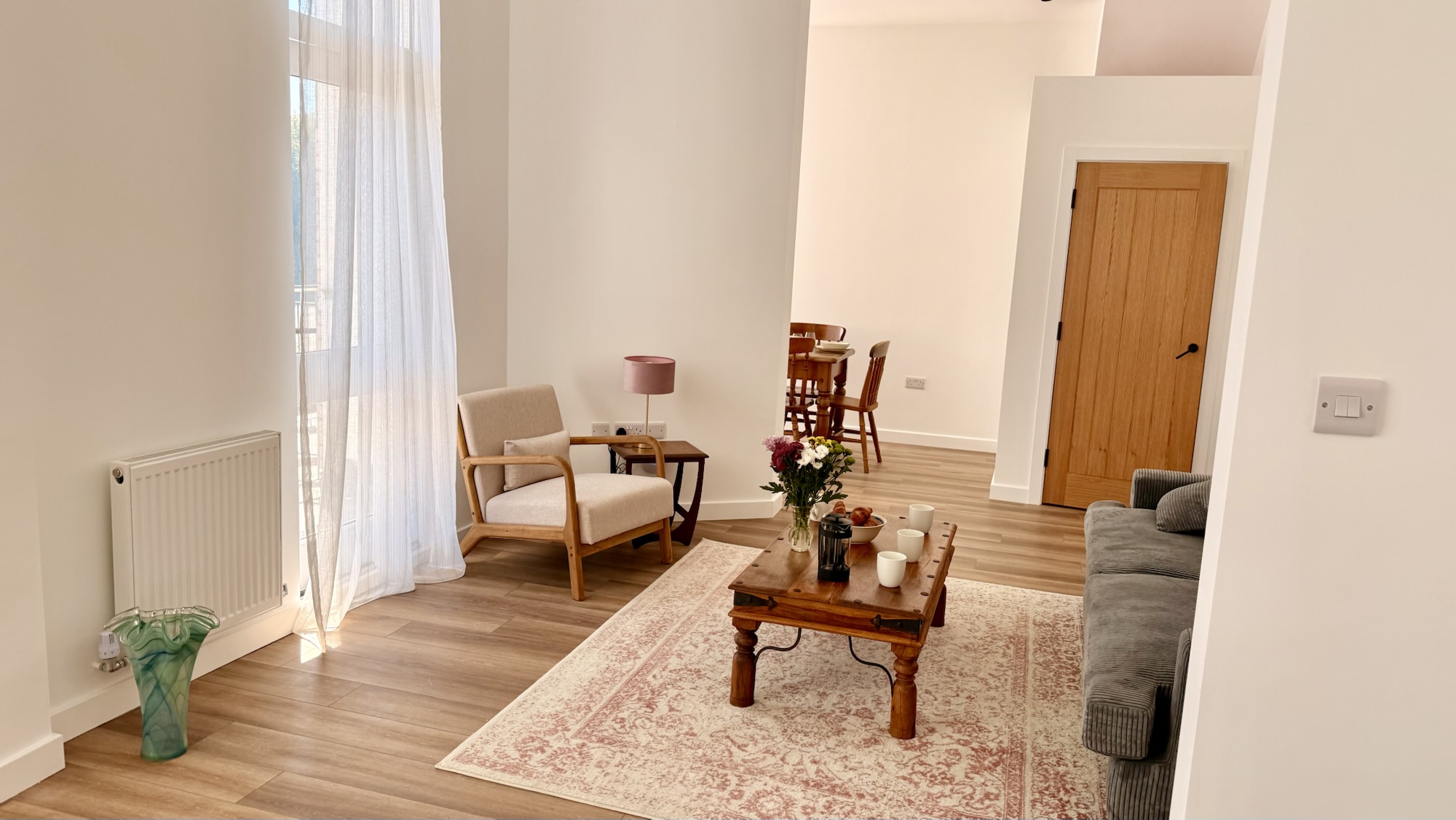 Living room — Apartment No5, Bath House Holiday Apartments