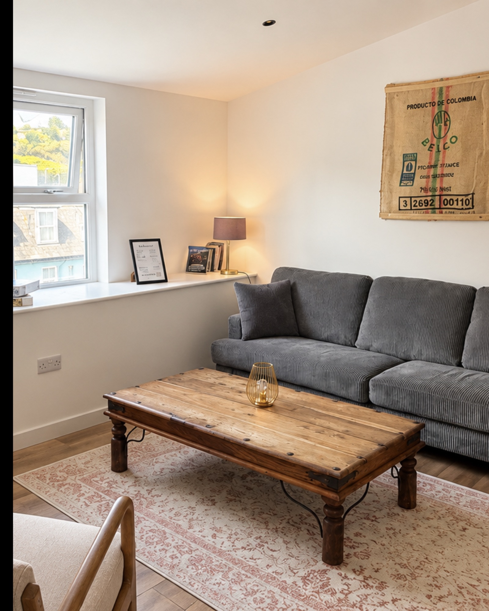 Living room in Apartment No9 at Bath House Holiday Apartments